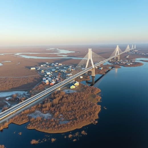Вид из иллюминатора: Салехард