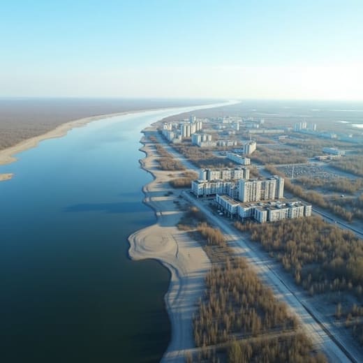 Вид из иллюминатора: Якутск