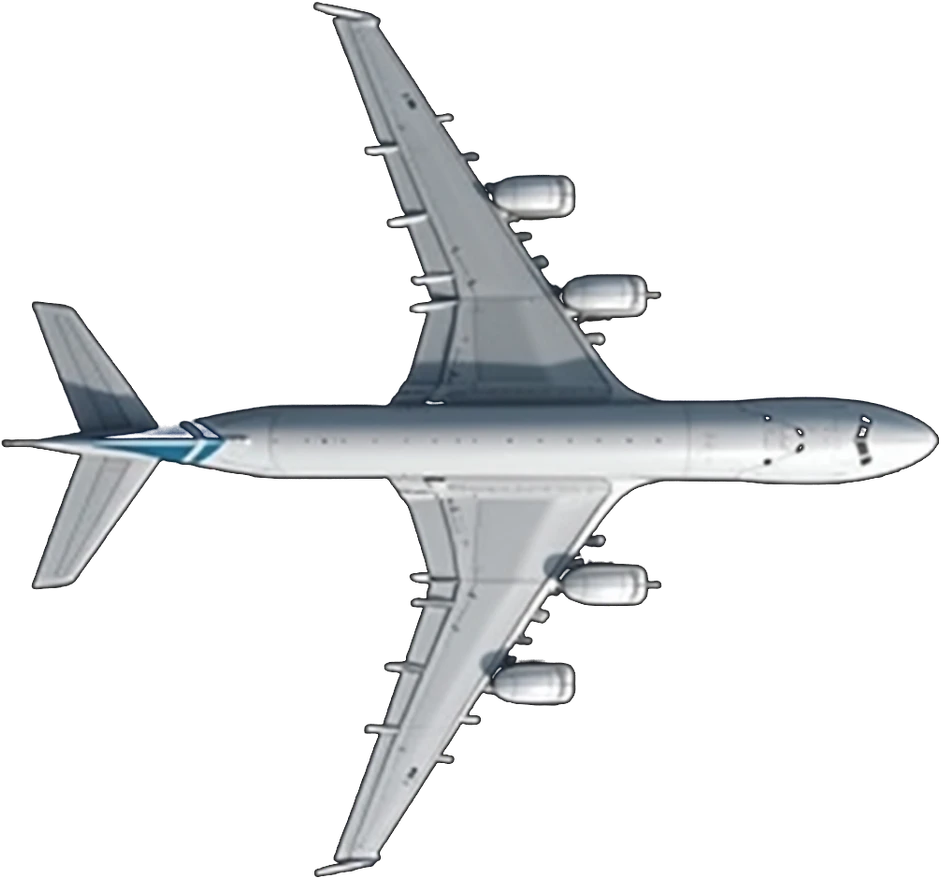 Airbus A380-800 — вид сверху