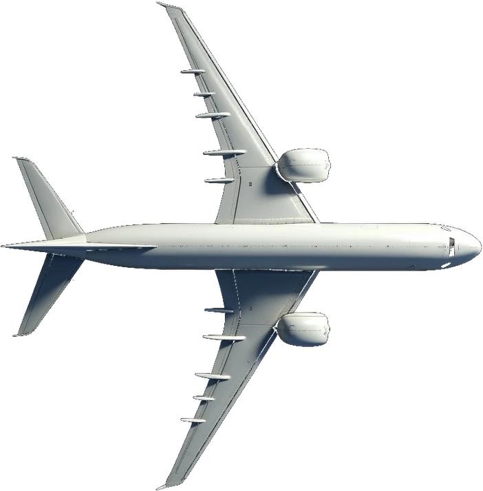 Boeing 777-300ER — вид сверху